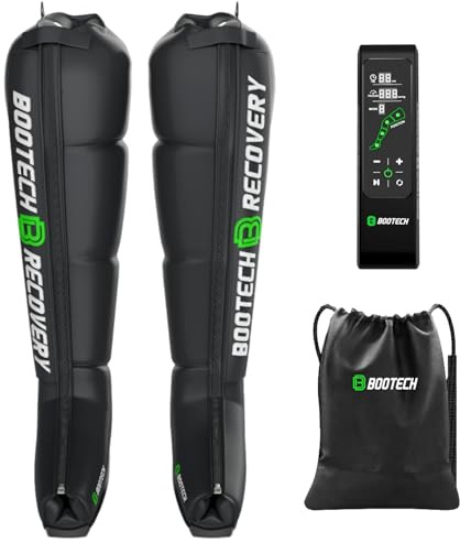BOOTECH Pressothérapie professionnelle pour la maison, massage des jambes et des pieds fatigués, améliore la circulation, récupération musculaire, drainage lymphatique, rétention d'eau, cellulite (XL)