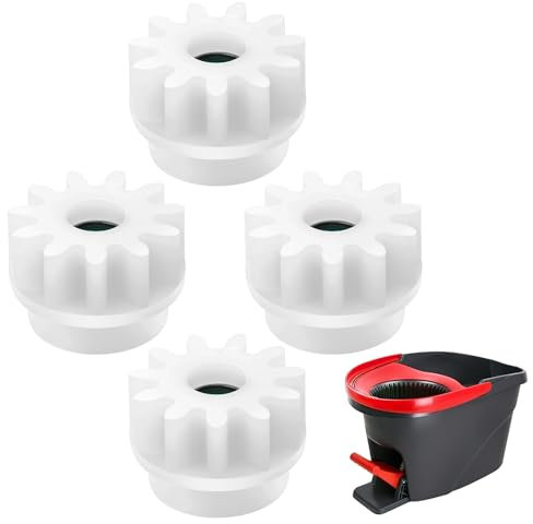 4 PCS Spin Mop Replacement Parts for vileda, Spin Mop Bucket Clutch Bearing Gear Sprockets, One Way Bearing Sprockets Pedal Repair Replacement for Vileda, Ocedar and Other Rotation Mop Bucket