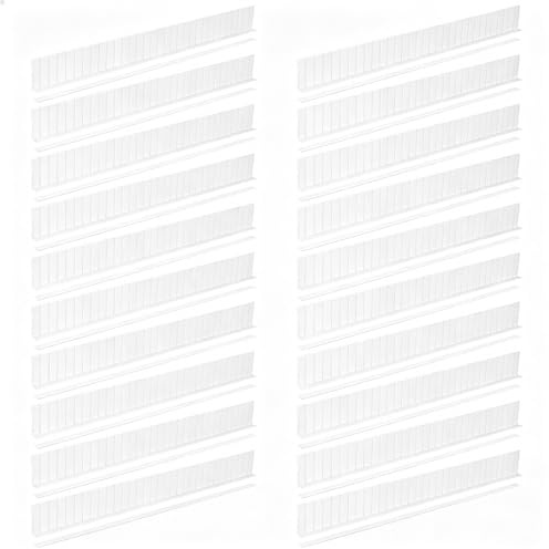 Keboyoe 20 Stück Schubladenteiler Schubladentrenner Verstellbar-40*4*1.3cm | Kann Zugeschnitten Kombiniert Schubladenteiler Werden Drawer Dividers Kunststoff Schubladenteilers für Schreibtisch,Büro,Küch