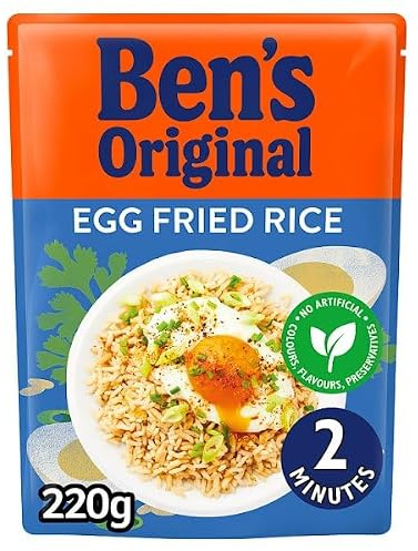 Bens Original Egg Fried Microwave Rice 220g | Case of 6