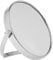 PARSA Beauty Miroir de maquillage - Miroir sur pied pour salle de bain et coiffeuse - Miroir rond avec vue normale et grossissement 5x - Miroir de maquillage argenté chromé
