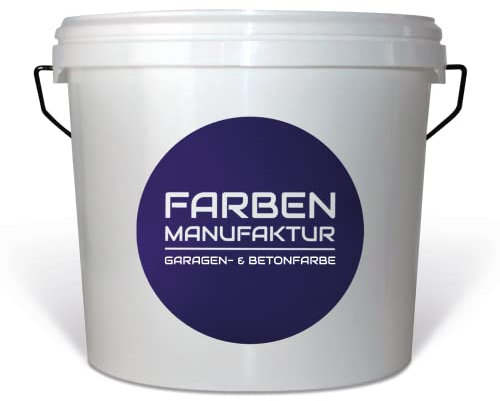 Farben Manufaktur Betonfarbe Garagenbodenfarbe Bodenbeschichtung Kellerfarbe Fußbodenfarbe grau Töne 1/2/5L, Größe: 5L, Farbe: mittelgrau