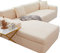 uyeoco Sofabezug Couchbezug Sofa Überwurfdecke L Form/U Form/Ecksofa 3/2/4 Sitzer Sofahusse Beige/Grau rutschfest Sofa Abdeckung Hund Katze Sitzflache Sofaschoner (Color : I, Size : 190-230cm)