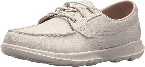 Skechers Women's Ideal for on The go-Coast Boat Shoe, Taupe, 4.5 UK