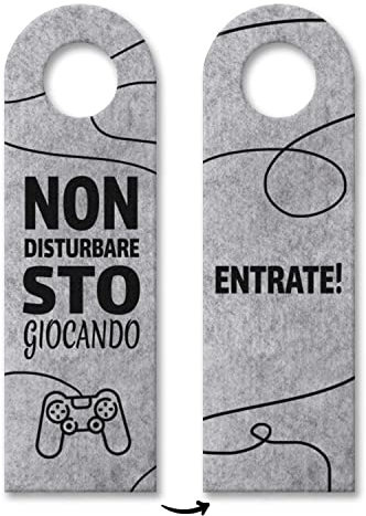 Cartello gioco per porta con scritta non disturbare sto giocando