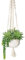 Hollyone Artificial Hanging Plants, Fake Potted Succulents with Cotton Ropes, Faux Trailing Plant Decorative Greenery Indoor Outdoor for Home Decor, Garden, Balcony, Living Room, Kitchen Decorations