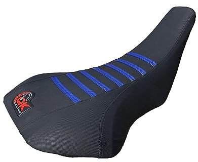 QK RACING Sitzbezug – kompatibel mit Suzuki LTZ 400 Z400 Sitzbezug 2003–2008 (Blaue Oberseite/Schwarze Seite)