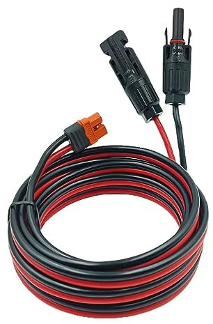 YIMIKEDAYA Solar auf XT60i Kabel 12AWG 4mm² XT60I-F Adapter Solarkabel Verlängerung Kompatibel mit Ecoflow Delta River Powerstation 3M