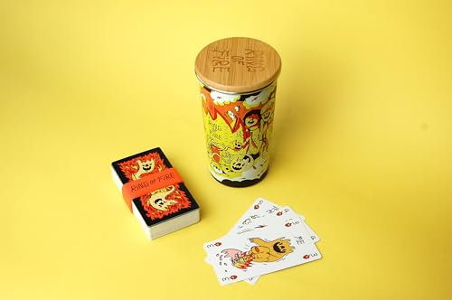 Ring of Fire | Trinkparty-Spiel | Ideal für Studenten, Junggesellen- und Junggesellinnenabschiede und Vorgetränke | Wasserfeste Karten und Kings Cup im Lieferumfang enthalten