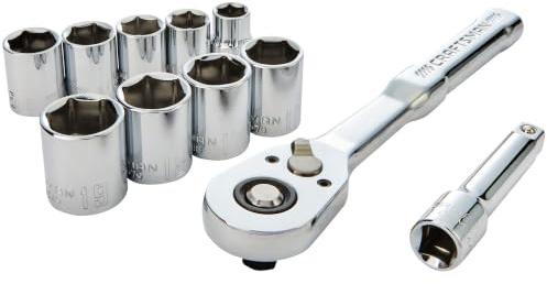 CRAFTSMAN Mechanics Tool Set, 3/8 Inch Drive, SAE, 11 Piece (CMMT12126)