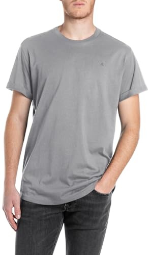 Replay Herren T-Shirt Kurzarm Rundhalsausschnitt