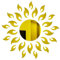 Lahviuu 3D Sunflower Mirror Wall Stickers, Gold Acrylic Self Adhesive DIY Wall Decals Wall Art for Living Room Bedroom TV Background Home Decoration