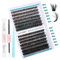 GEMERRY 3D Effet Extension Cils Kit Faux Cils Individuel 40D/50D Extension de Cils Bouquet Cils individuel Natural D Curl 10-18 mm avec Colle et Scellements Applicateur Pince(3D-40+50D-D-10-18mm-Set)