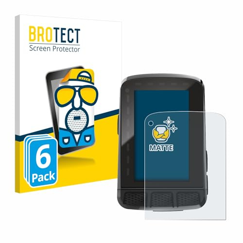 BROTECT Schutzfolie für Wahoo Elemnt Roam V2 GPS | 6 Stück Entspiegelnder Displayschutz Made in Germany Matte Displayschutz-Folie Anti-Reflex Anti-Fingerprint Einfache Montage