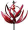 Metall Windrad,Windrad Für Draußen,Windrad Für Garten Wetterfest Gartenstecker,Wetterfest Und Standfest Aus Metall,Höhe 90cm Blumenstecker Kinetische Skulptur,Gartendeko