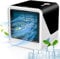 Portable Air Conditioner, Mini Air Conditioning Unit With 3 Speeds 7 Colors, 3 IN 1 USB Personal Humidifier Desktop Small Ac fan, Air Cooler with 500ml Large Water Tank for Office, Home, Room, Bedroom