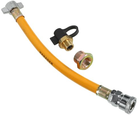 iplusmile Luftschlauch für Gasflaschen Luftleitung für LKW Luftschlauch für Traktor Atemschlauch LKW-Teile LKW-Luftleitungsschlauchbaugruppe Luftschlauch für LKW Kupfer Orange
