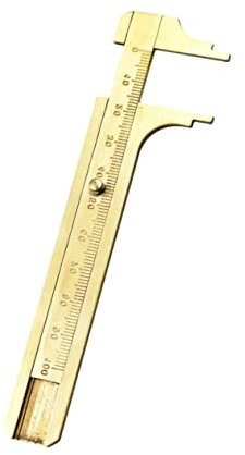 SHINEOFI 100M Mini Messschieber Messing Nonius Messgerät Schieblehre für Präzise Messungen nicht Magnetisch und Rostfrei für Schmuck und Arbeiten