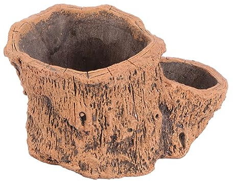Mikikit Pot pour Plantes Succulentes Ciment avec Drainage Contenant à Fleurs Créatif pour Intérieur et Extérieur Pot de Fleurs Chic Ciment pour Maison ou Bureau