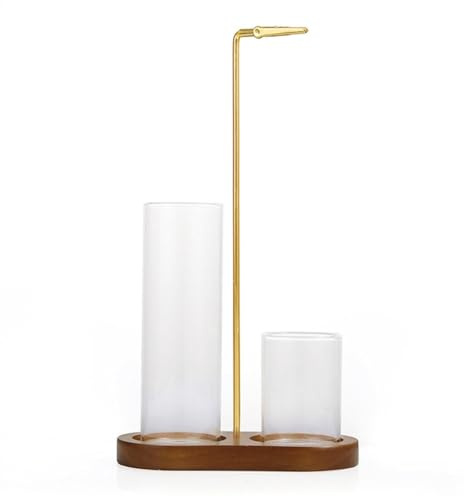 Harewtwy Incense Holder forSticks Upside Down Incense Burner forMeditation,Yoga,Spa Dark Brown