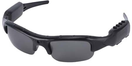 MENDUNER 1080p Actionkamera Brillen, HD Videobrillen mit Weitwinkelobjektiv, Intelligente Stabilisierung, Unterstützung von Bis zu 128 G, Tragbare Brille für Outdoor Sportarten