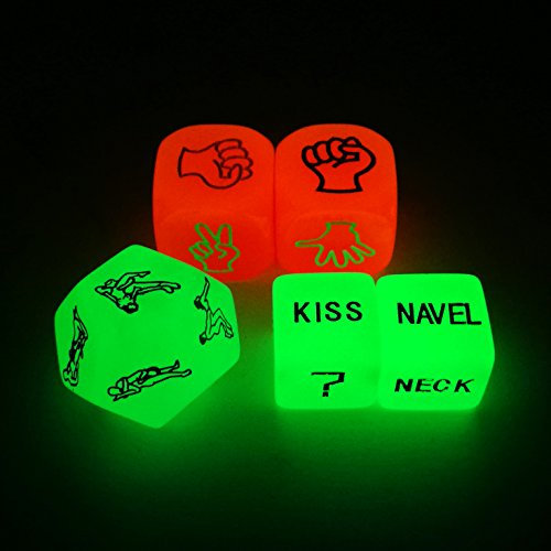 BESCON DICE Liebe Würfel Liebhaber Stellung Beim Sex Leuchtenden Würfel Für Erwachsene Paare Schmutzige Würfelspiel Erwachsenen Spaß Sex - Spiele