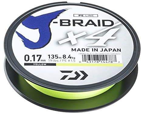 DAIWA J-Braid Expedition X8E 0.06mm, 150m Smash orange