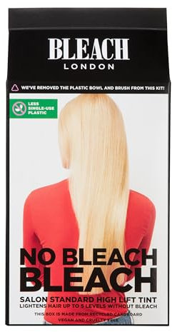 Bleach London (3 Pack) Bleichen Kit Hellt Haare bis zu 5 Stufen ohne Bleichmittel, Weiß Toner Kit, Geruchsfrei, Gentle, für alle Haartypen