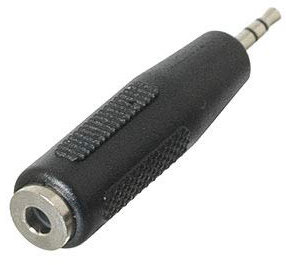 121AV 2.5mm Male to 3.5mm Female Stereo Jack Headphone Adapter