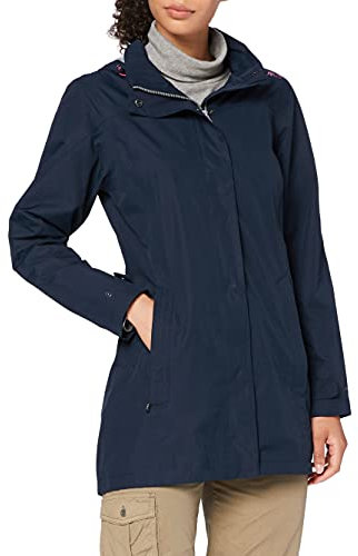 CMP - Veste femme à capuche avec boutons pression, Noir Bleu, XXXL