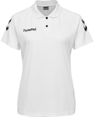 hummel Damen Core Functional Polo Hemd, Weiß, M