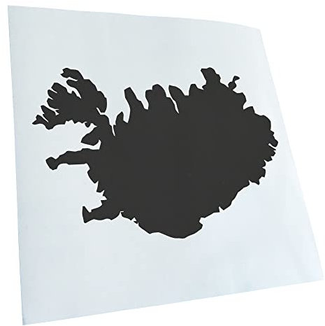 Kiwistar - Autoaufkleber - Island Umriss Kontur - dunkelgrau - 15x10cm - Aufkleber für Auto, Laptop, Fahrrad, LKW, Motorrad mehrfarbig JDM Decal Racing