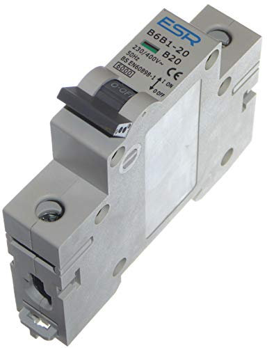 Disjoncteur MCB unipolaire type B (tous les ampères 6A 10A 16A 25A 32A 40A 50A 63A) (20A)