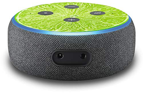 2er Set Folie Cover für intelligenten Smart Speaker Lautsprecher Aufkleber Schutzfolie Skin selbstklebend passgenau Klebefolie für Sprachassistent R137 (Nr. 37 Lemone)