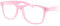 Alsino Nerd Brille ohne Stärke Karneval Fasching Sonnenbrille Schwarz Hornbrille für Kostüm Accessoires Modebrille (klar) (V-816e rosa)