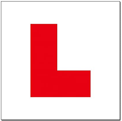 2 Thick & Fully Magnetic UK-Standard L plates for New Drivers, Strong & Waterproof