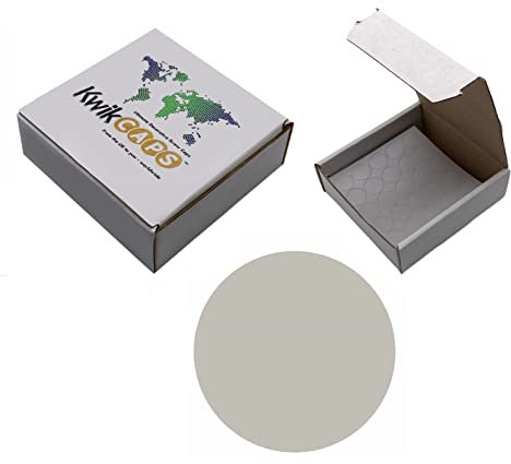 KwikCaps Screw Hole Covers and Head Covers, Self-Adhesive 14mm Trade Box of 625 PVC Screw Stickers, Pearl Grey
