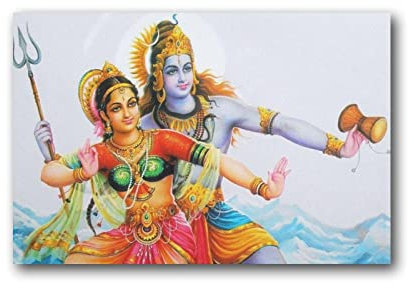 Shiva-and-Shakti Kunstposter Wandkunst Poster Scroll Leinwand Gemälde Bild Wohnzimmer Dekor Zuhause 20 x 30 cm