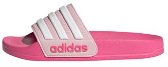 adidas Adilette Kids' Shower Sandal, Clear Pink/White/Lucid Pink, 36