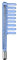 High Frequency Wand Electrode Glass Tube 3 Colours 7 Shape Portable High Frequency Device Replacement Parts Beauty Parts Elitzia ETJX006BCT(Blue Comb Tungsten)