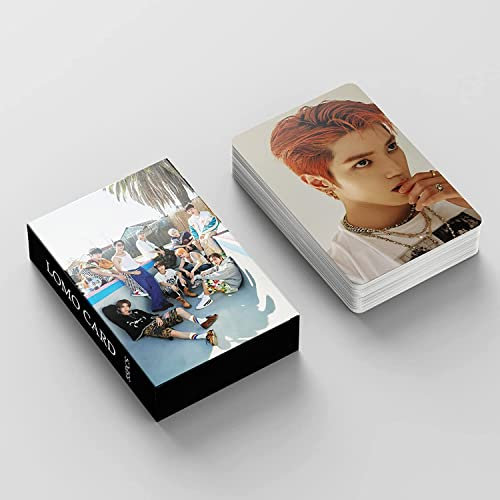 55 Stück Kpop NCT 127 Photocards NCT 127 Ay-Yo Neues Album Karten Poster Mini Karten NCT 127 Fotoalbum für Fans