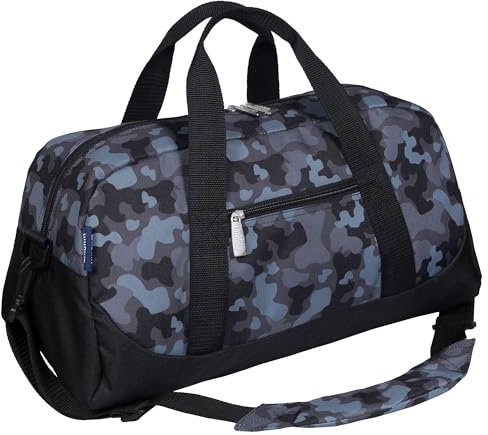 Wildkin Kinder-Reisetasche für Jungen, Handgepäckgröße, ideal für Schule und Übernachtungen, Schwarz Camouflage, Einheitsgröße, Schwarz, Camouflage