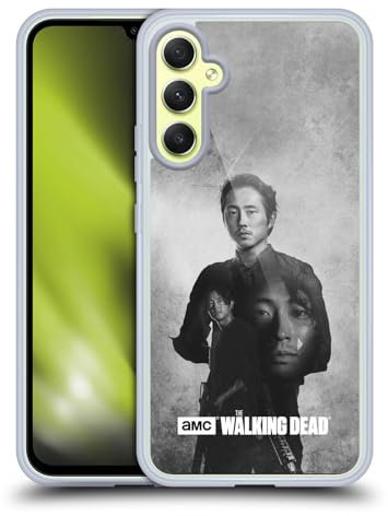 Head Case Designs Offizielle AMC The Walking Dead Glenn Doppelte Aussetzung Soft Gel Handyhülle Hülle kompatibel mit Samsung Galaxy A34 5G