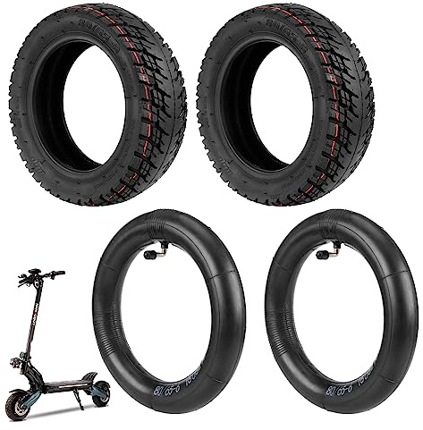 ulip (2 Stück) 80/65-6 Offroad-Reifen mit Schlauch, aufblasbare Reifen für Nanrobot D6+ 2.0 D4+ 2.0 Elektroroller und andere 80/65-6 Reifen vorne hinten Scooter