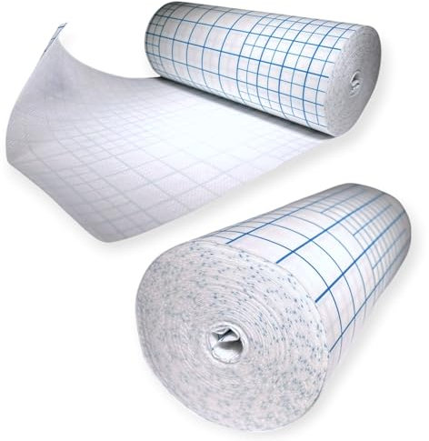 DE Healthcare Products – Fixiervlies (10 m x 20 cm) auf der Rolle, Medizinisches Klebeband, Fixomull, Verbandfixierungelastische Verbandfixierung, hypoallergenes Klebevlies, hautfreundlich, weiß