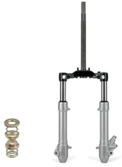 Federgabel inkl. Lenkkopflager 27mm passend für Yamaha Aerox & MBK Nitro 50 (bis 2003) – Komplette Gabel mit 27mm Schaft für verbesserte Federung und Lenkstabilität