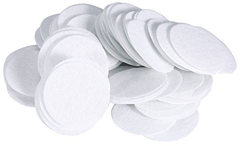100 Almohadillas Redondas de Filtro de Algodón, Filtros de Algodón Suave, Almohadillas Filtrantes Redondas, Filtros de Limpieza Facial Adecuados para Máquina de Belleza (diámetro
