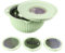 Juego 4 en 1 de Escurridor con Bol para Mezclar en la Cocina, Juego de Coladores y Escurridores de Alimentos con Herramientas para Cortar, Escurridor Giratorio (GREEN)
