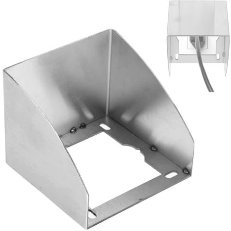 Tapa Enchufes Pared Inoxidable, 9 × 8.7cm Exterior Impermeable Tapa Enchufes, Oculta Embellecedor Enchufe Pared, para Enchufes, Timbres y Máquinas de Reloj de Tiempo