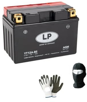 KOMPATIBEL MIT Suzuki GSR 750 Jahr 2011 al 2016 Batterie YT12A-BS LP GELIEFERT, GELADEN UND BEREIT ZU VERWENDEN AMG-BATTERIEN 10 AH 12 Volt CCA 175 150X88X105MM